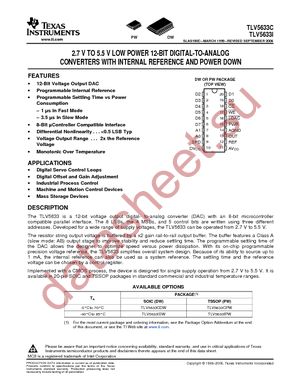 TLV5633CDWR datasheet  